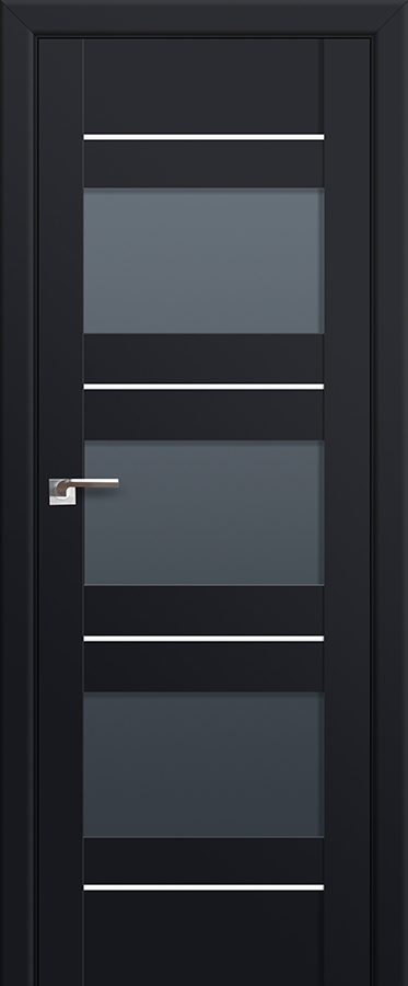 межкомнатные двери  Profil Doors 41U графит чёрный seidenmatt